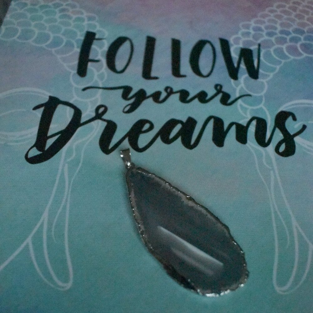 Beautiful Agate Geode Necklace